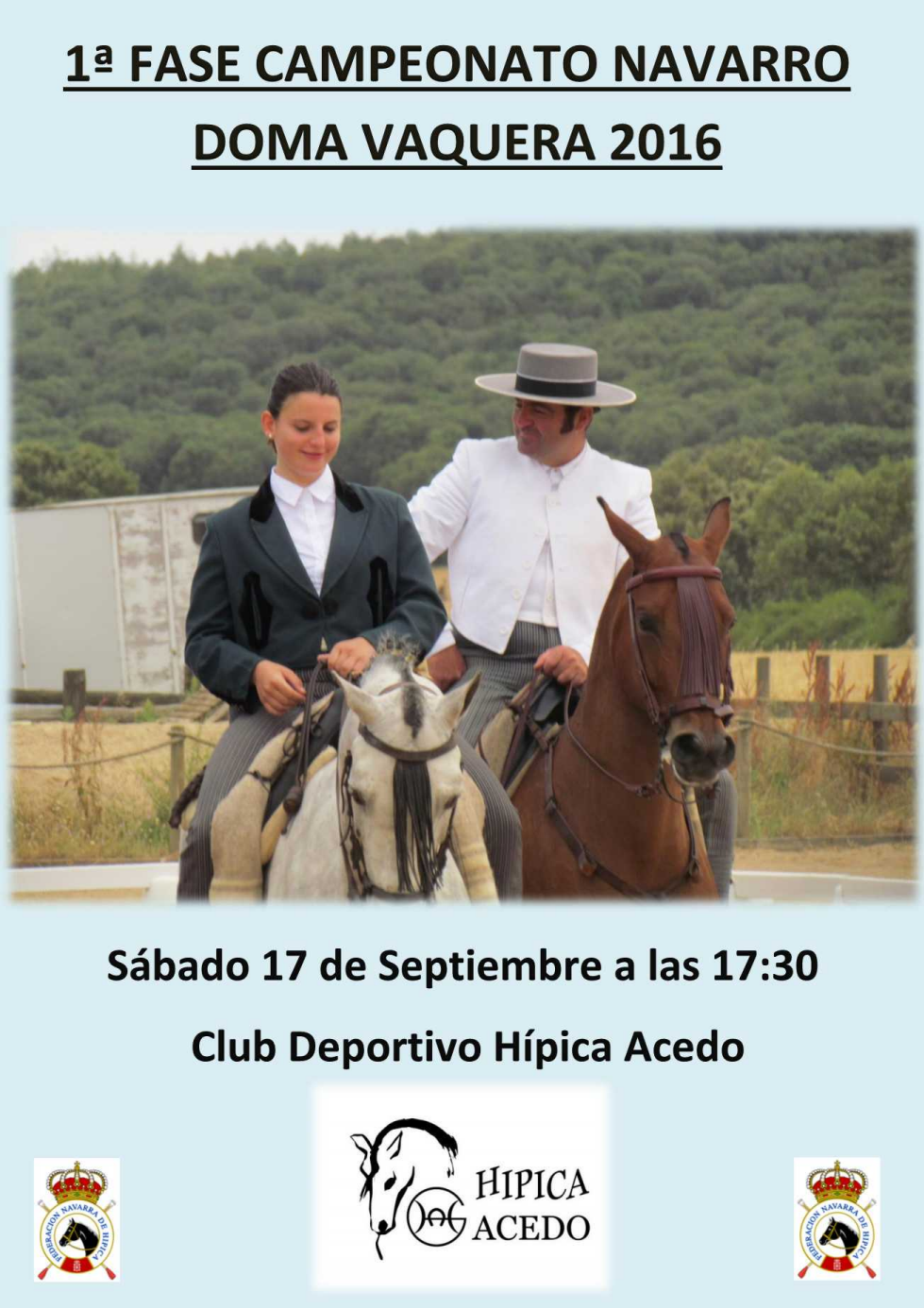 1&ordf; Fase Campeonato Navarro Doma Vaquera 2016 en Acedo